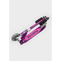 Micro Sprite LED - 2-wheel foldable scooter - Purple Stripes