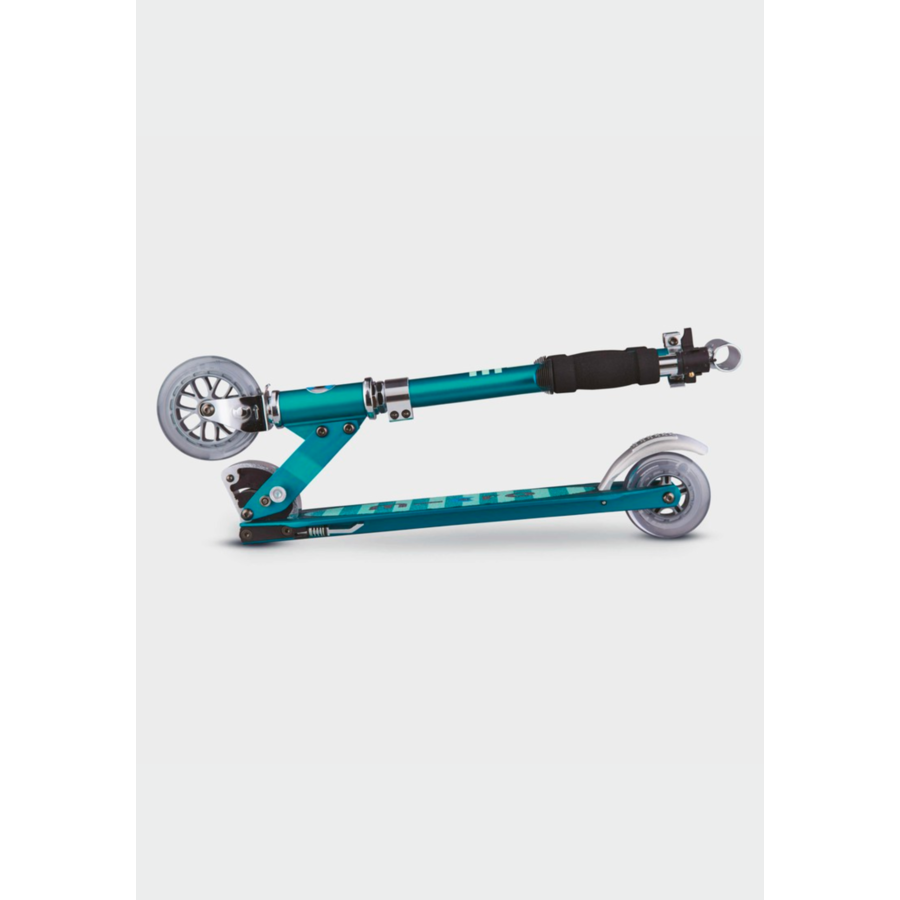 Micro Sprite LED - 2-wheel foldable scooter - Petrol stripes