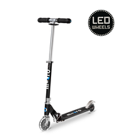 Micro Sprite LED - trottinette pliable 2 roues - Noir