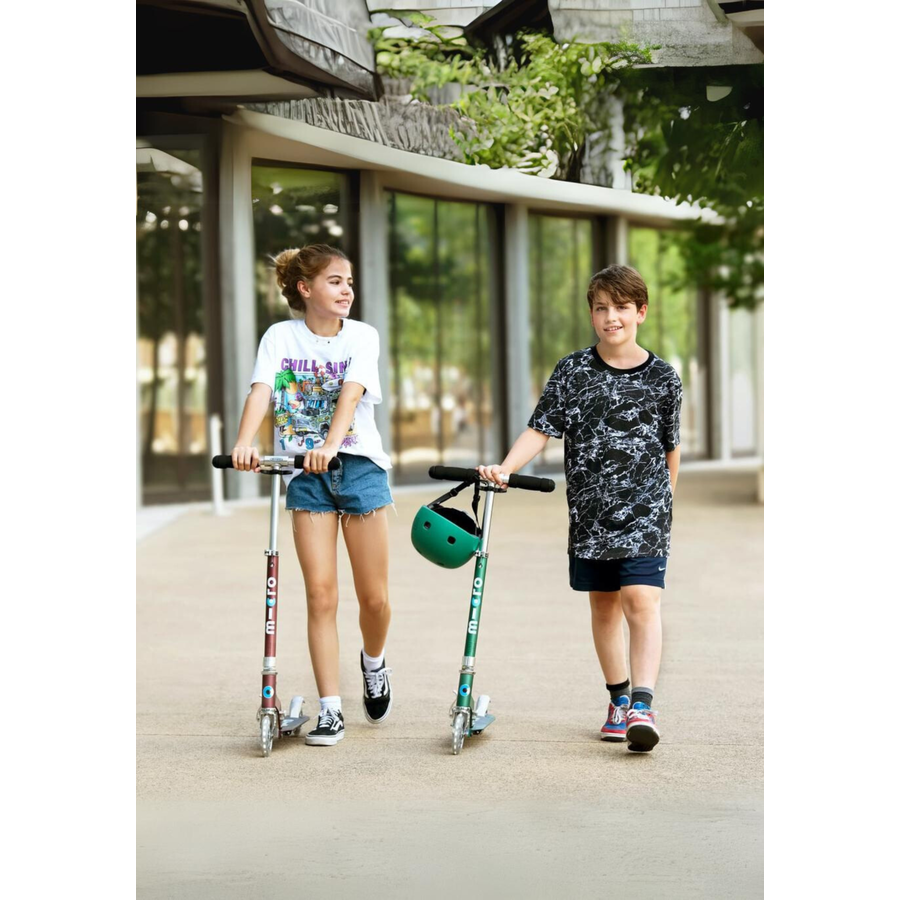 Micro Sprite LED - 2-wheel foldable scooter - Forest Green