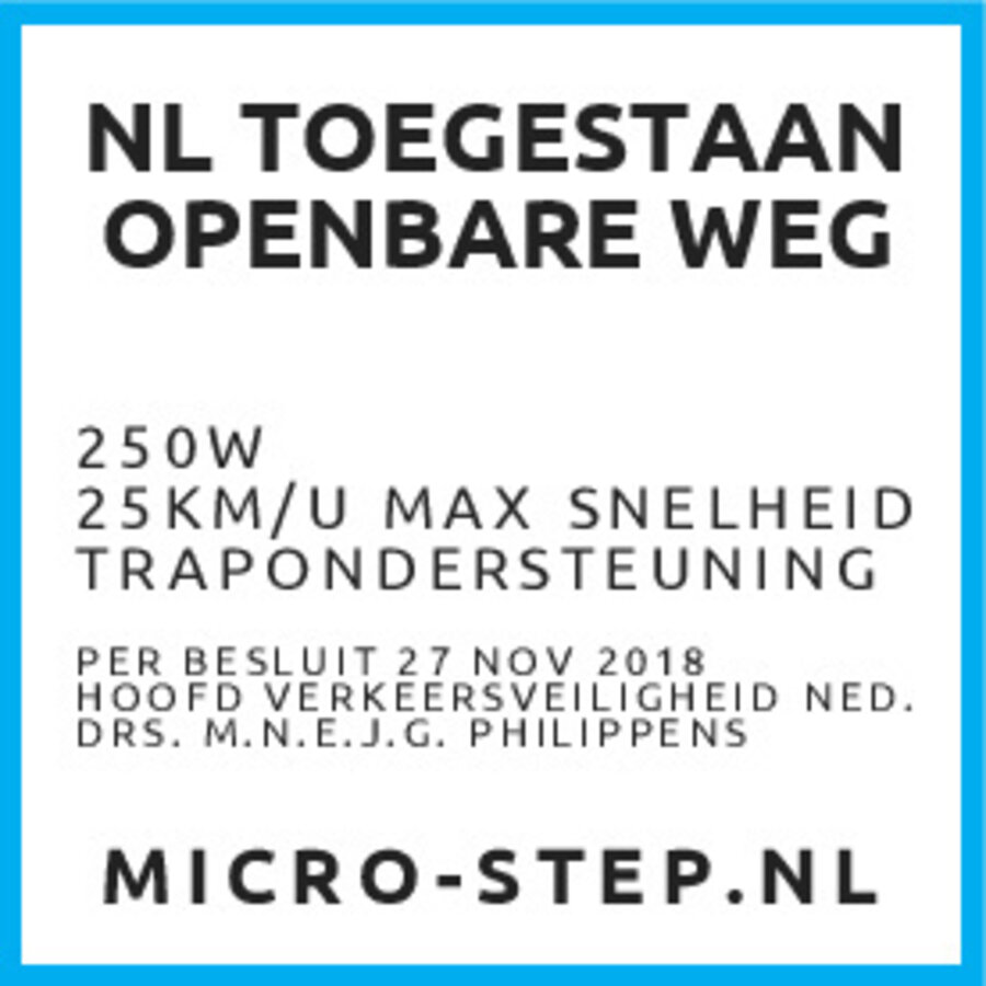 Micro M1 Colibri NL - elektrische step met trapondersteuning