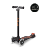 Micro Maxi Micro scooter Deluxe LED - 3-wheel children's scooter - Black/Orange