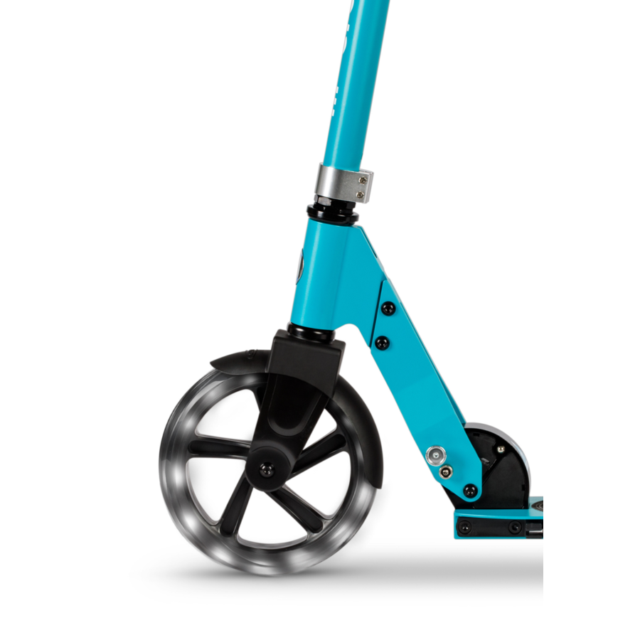 Micro Cruiser LED - 2-wheel foldable scooter kids - 200mm wheels - Aqua