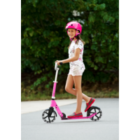 Micro Cruiser LED - 2-wiel vouwstep kind - 200mm wielen - Roze