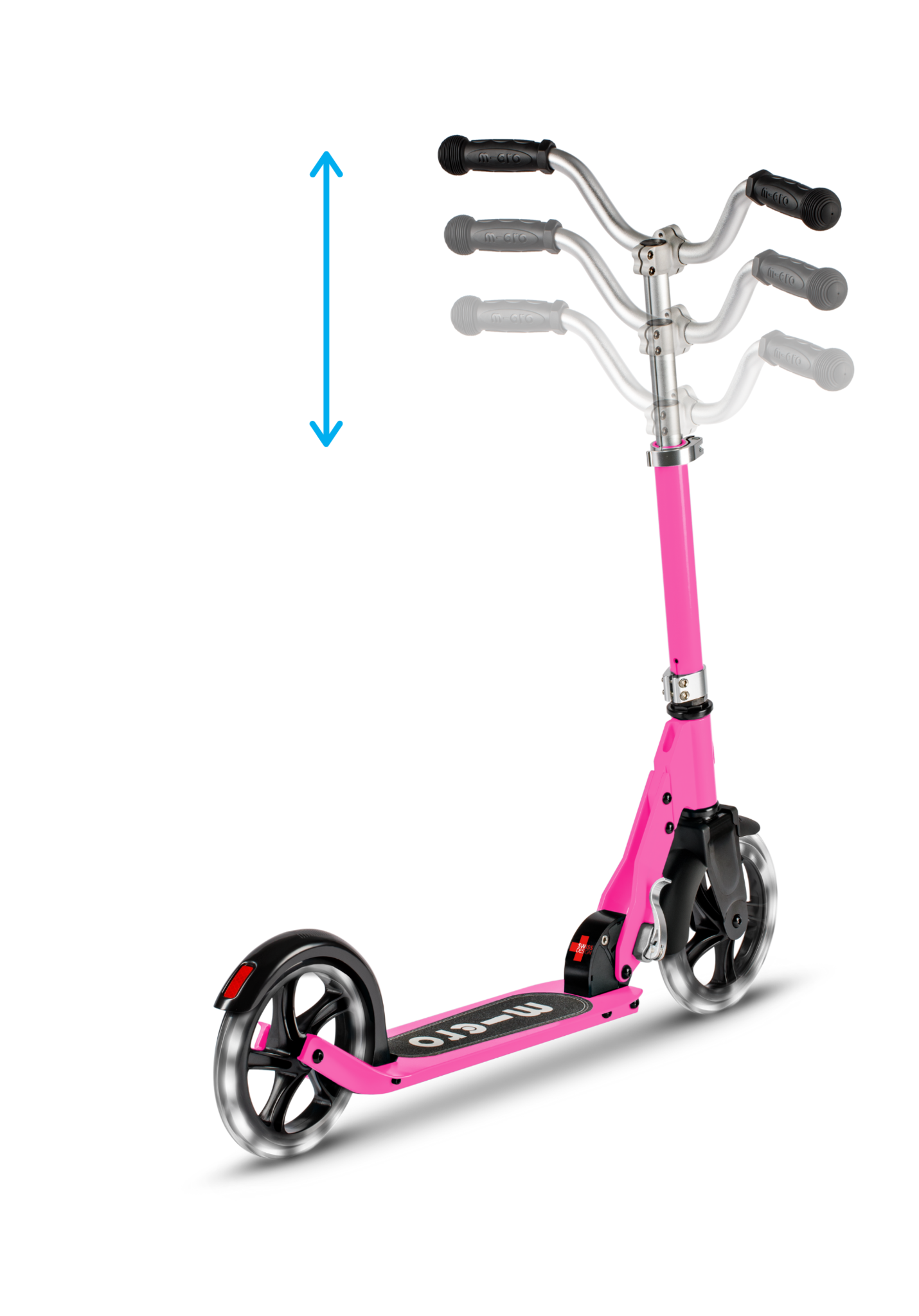 Trottinette enfant Micro Sprite Rouge Automne roues LED - Micro Mobility