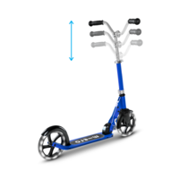 Micro Cruiser LED - 2-wiel vouwstep kind - 200mm wielen - Blauw