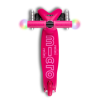 Micro Mini2Grow scooter Deluxe Magic LED - 3-wheel children's scooter - 4in1 - Pink