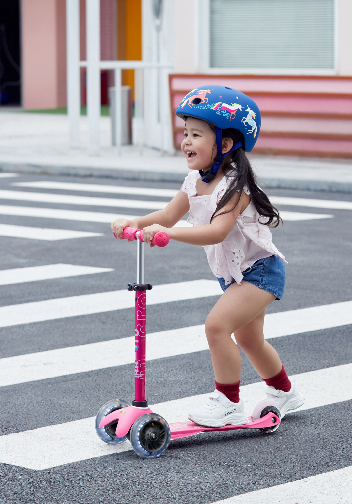 Micro Kickboard Mini Plus Kick Kids' Scooter With Led Lights