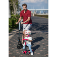 Mini Micro scooter Deluxe Push - 3-wheel children's scooter - 3in1 - Ruby Pink