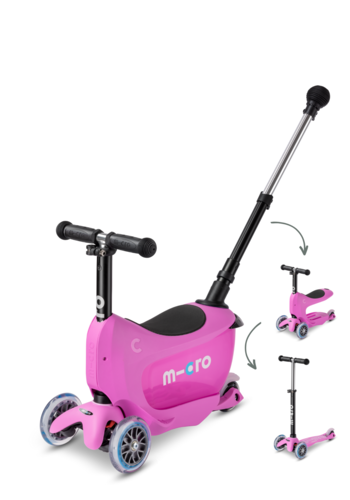 Micro Micro Mini2go scooter Deluxe Push Pink