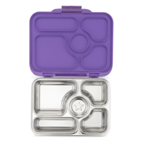 Yumbox Presto - Boîte à déjeuner étanche - 5 compartiments - acier inoxydable