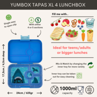 Yumbox Tapas XL broodtrommel met 4 vakjes