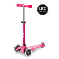 Trottinette Mini Micro Deluxe LED - trottinette enfant 3 roues - Rose