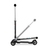 Micro Kickboard Compact 2en1 - trottinette pour adulte à trois roues - Noir mat