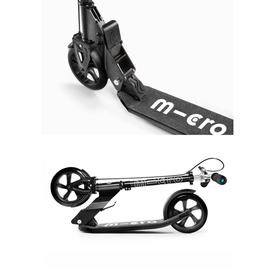 Micro Downtown - 2-wheel foldable scooter - with hand and foot brake - Black