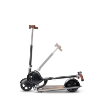 Micro Navigator - 2-wheel folding scooter - retro style - built-in compass - Black