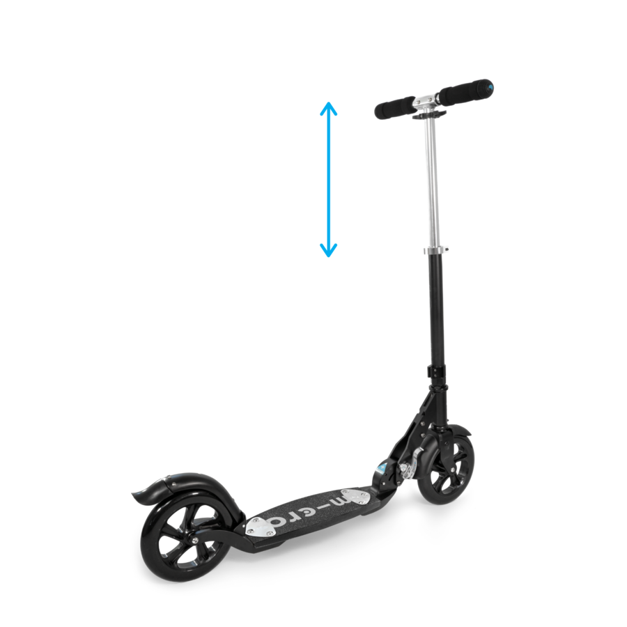 Micro Flex 200 - trottinette pliable à deux roues - roues de 200mm - Noir mat