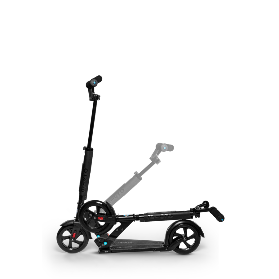 Micro Metropolitan - 2-wheel folding scooter - 200mm wheels - front suspension - Black