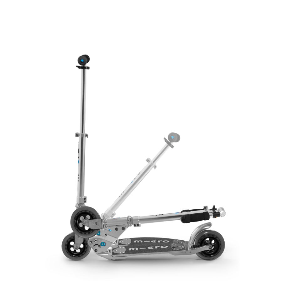 Micro Flex Classic - trottinette pliable à deux roues - roues de 145mm - plateau flexible - Argent