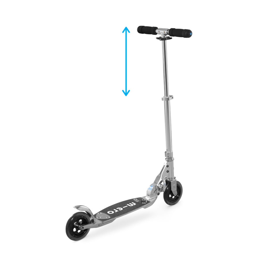 Micro Flex Classic - trottinette pliable à deux roues - roues de 145mm - plateau flexible - Argent