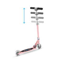 Micro Sprite LED - trottinette pliable 2 roues - Rose doux