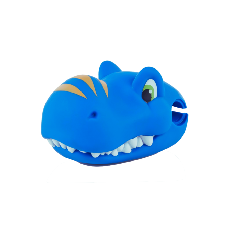 Scootaheadz - accessoires de trottinette - stimule l'imagination - Dinosaure Bleu