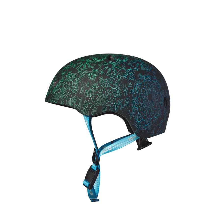 Micro helmet Deluxe Mandala Green/Blue