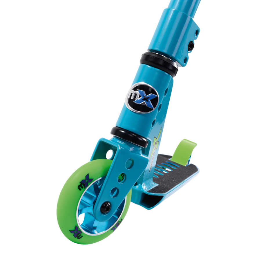 Micro MX TRIXX 2.0 - 2-wheel stunt scooter for kids - Rainbow Blue + PEGS