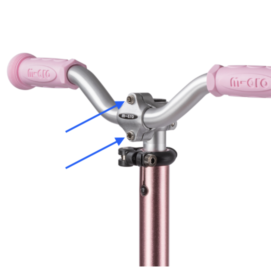 Set of 2 screws for handlebar clamp 2-wheel scooter