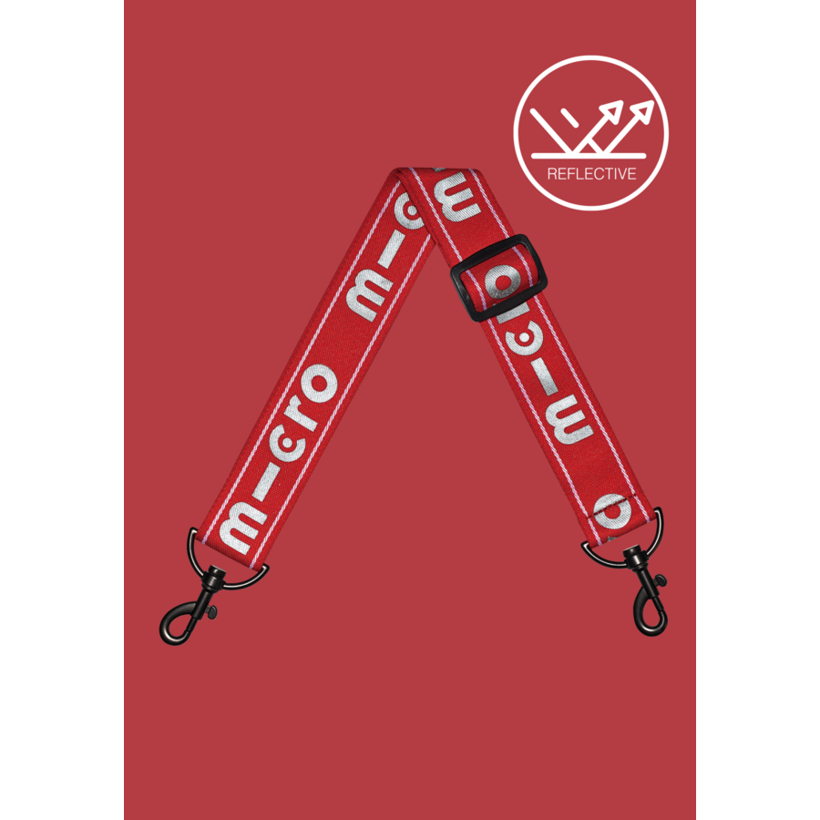 Micro reflective scooter carry Strap - Red