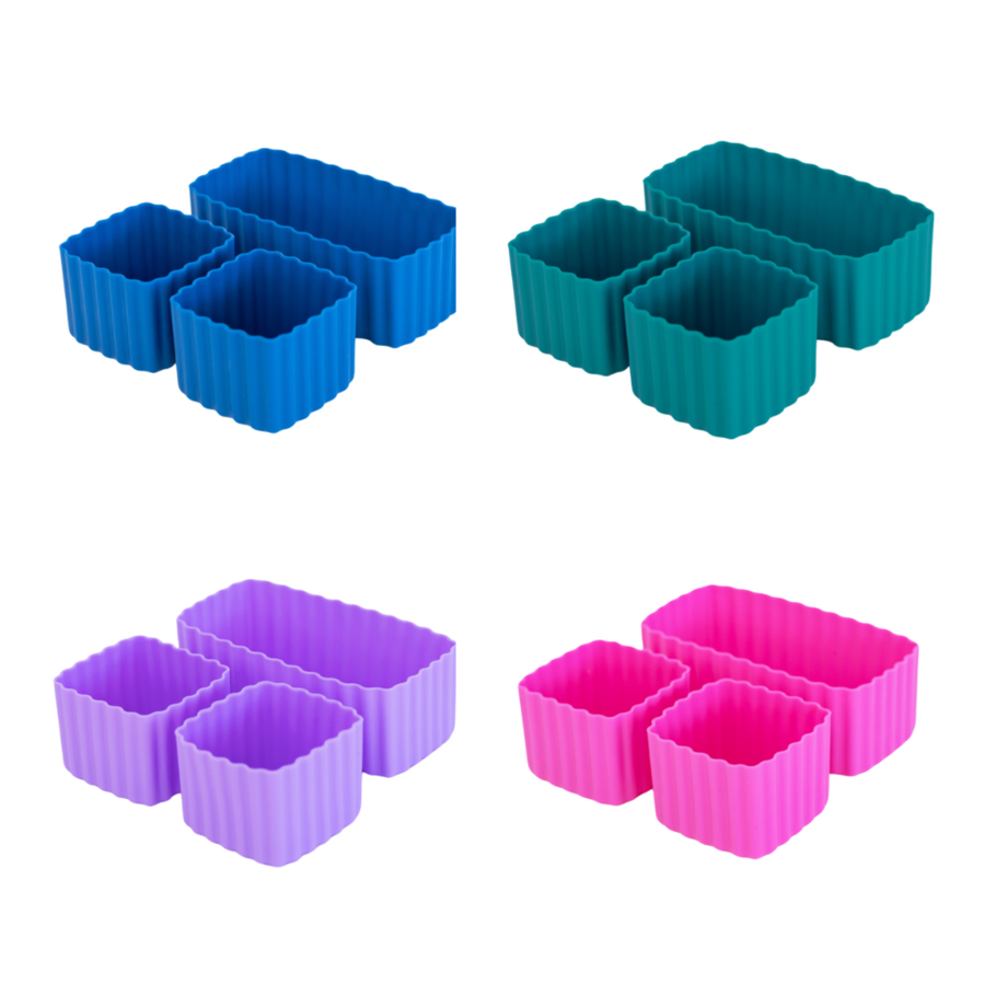 MontiiCo Bento Cups en silicone - 3 pièces - séparateurs alimentaires