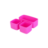 MontiiCo MontiiCo Bento Cups en silicone - 3 pièces - séparateurs alimentaires