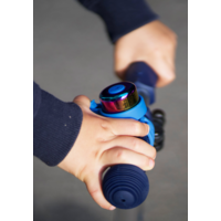 Sonnette Micro - adaptée à toutes les trottinettes et vélos - fixation facile - Neochrome Bleu