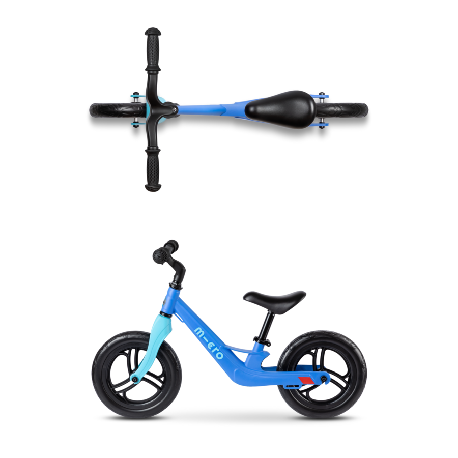 Micro Balance Bike Lite- lightweight balance bike - adjustable saddle - magnesium frame - Chameleon Blauw