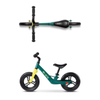 Micro loopfiets Lite - lichtgewicht loopfiets - verstelbaar zadel - magnesium frame - Peacock Groen