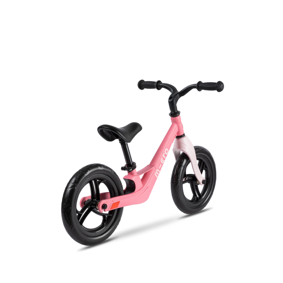 Micro loopfiets Lite - lichtgewicht loopfiets - verstelbaar zadel - magnesium frame - Flamingo Roze