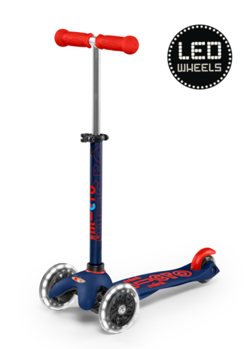 Micro Mini Micro scooter Deluxe LED Navy Blue