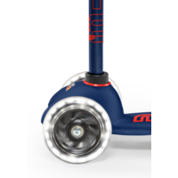 Mini Micro scooter Deluxe LED - 3-wheel children's scooter - Navy Blue/Red