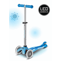 Mini Micro step Deluxe Glow Plus LED - 3-wiel kinderstep - Arctic Blauw