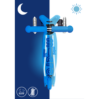Mini Micro step Deluxe Glow Plus LED - 3-wiel kinderstep - Arctic Blauw