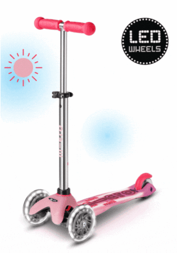 Micro Mini Micro step Glow+ LED roze
