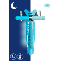 Mini Micro scooter Deluxe Glow Plus LED - 3-wheel children's scooter - Glacier Aqua