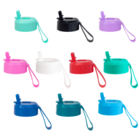 MontiiCo Fusion Sipper lid 2.0 - with carry strap - fits 350/475 ml bottles - various colours