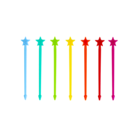 Lunch Punch Stix - Stervormige Kebabprikkers - set van 4 of 7