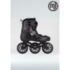 Micro Micro Urban Skates MT3 - rollers en ligne - 3 grandes roues - Débutants et avancés - Noir