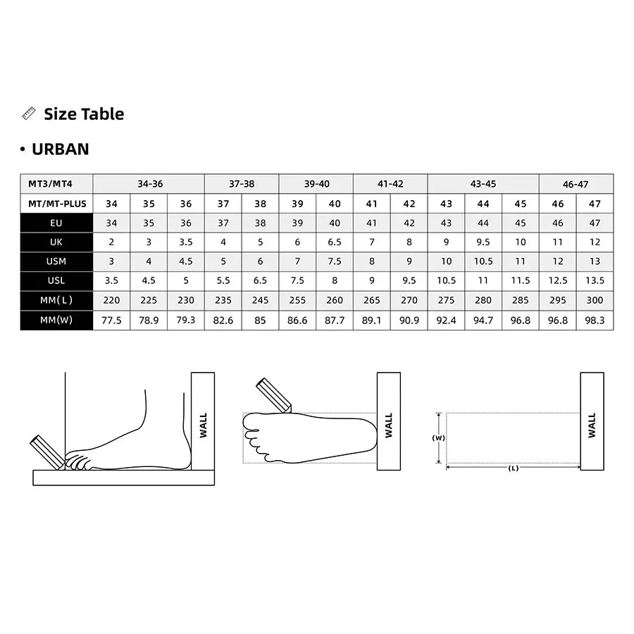 Micro Urban Skates MT3 - rollers en ligne - 3 grandes roues - Débutants et avancés - Noir