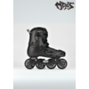 Micro Micro Skates MT-Plus - Patins en Ligne Polyvalents - Gamme urbaine - Débutants et Avancés - Noir