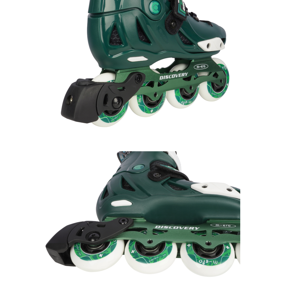 Rollers pour enfants Micro Discovery ECO - rollers en ligne - taille ajustable - léger - Vert