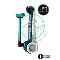 Trottinette Mini Micro Deluxe pliable ECO LED - trottinette enfant 3 roues - Vert