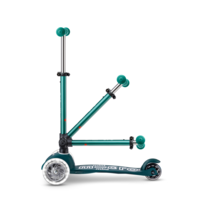 Trottinette Mini Micro Deluxe pliable ECO LED - trottinette enfant 3 roues - Vert